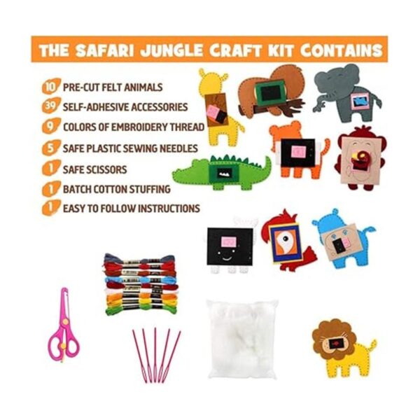 Kit de costura de animales de la selva kit de_2