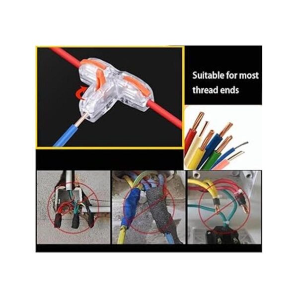 20 conectores de cable con palancas de colores incluyen
