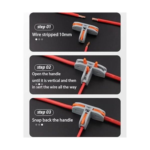 20 conectores de cable con palancas de colores incluyen