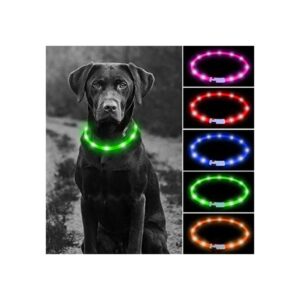HIGO Collares de perro iluminados collar de perro LED_1