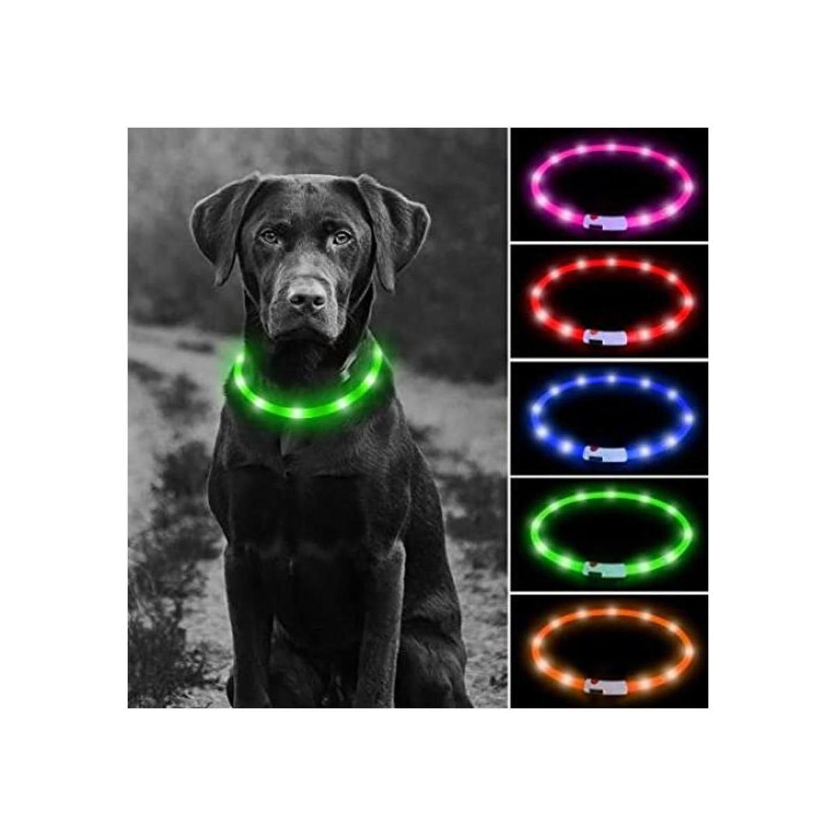 HIGO Collares de perro iluminados collar de perro LED