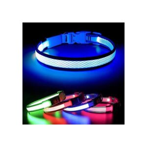BSEEN Collares de perro iluminados collar LED recargable