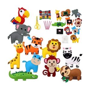 Kit de costura de animales de la selva kit de_1