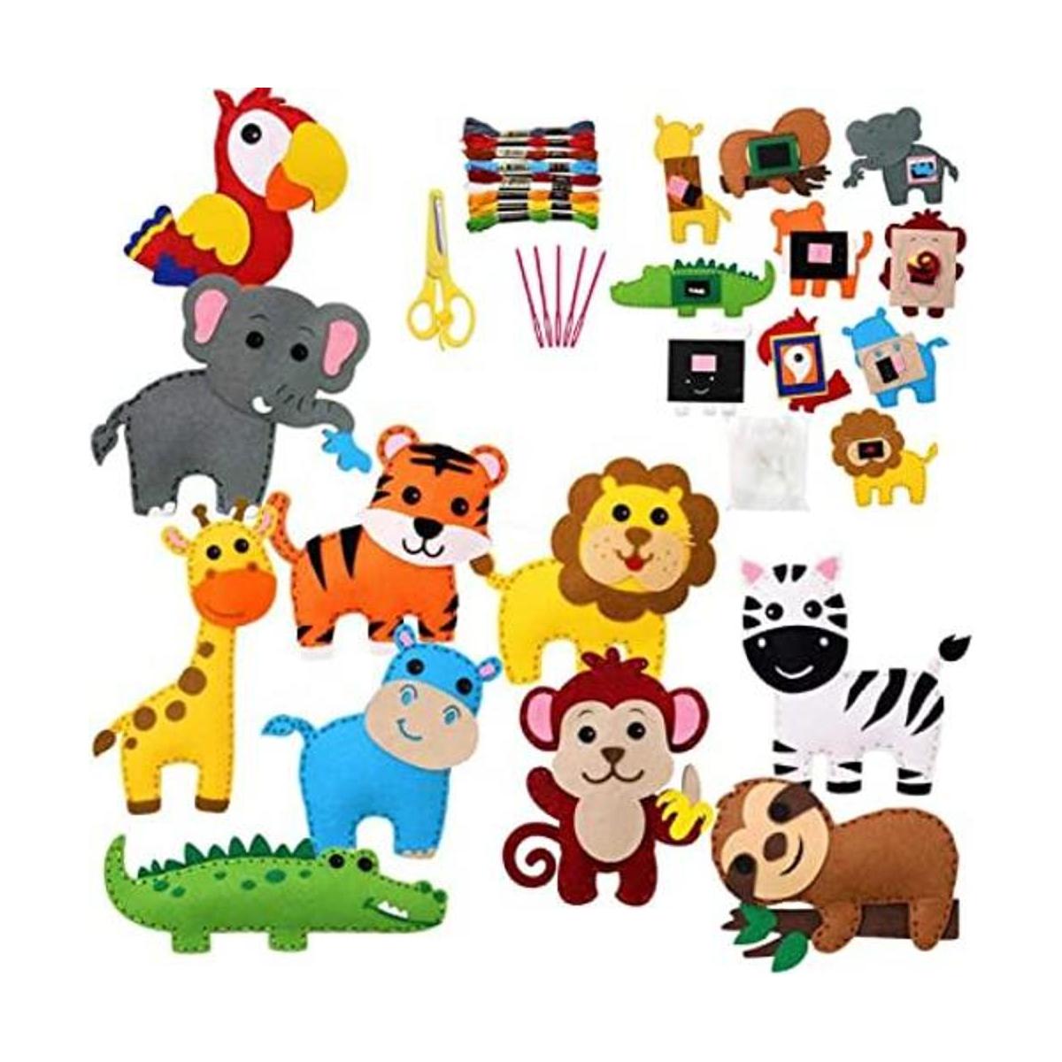 Kit de costura de animales de la selva kit de
