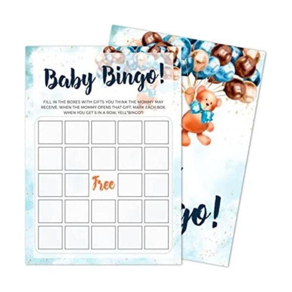 Baby Bingo Juego de baby shower suministros para fiesta_1