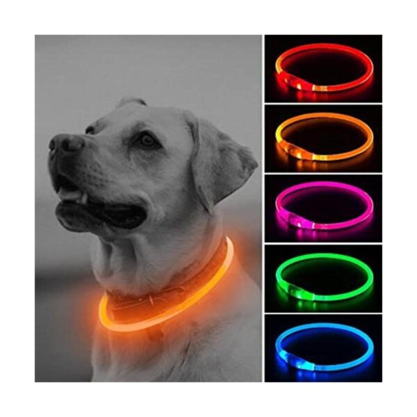 Illumifun Light Up Dog Collars Rechargeable LED Dog