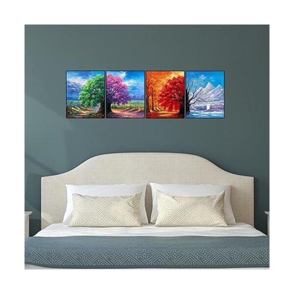 Muzagroo Art Paquete de 4 kits de pintura de diamantes 5D