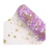 Yuanchuan Golden Star Glitter Tulle Rolls 6 pulgadas x 10