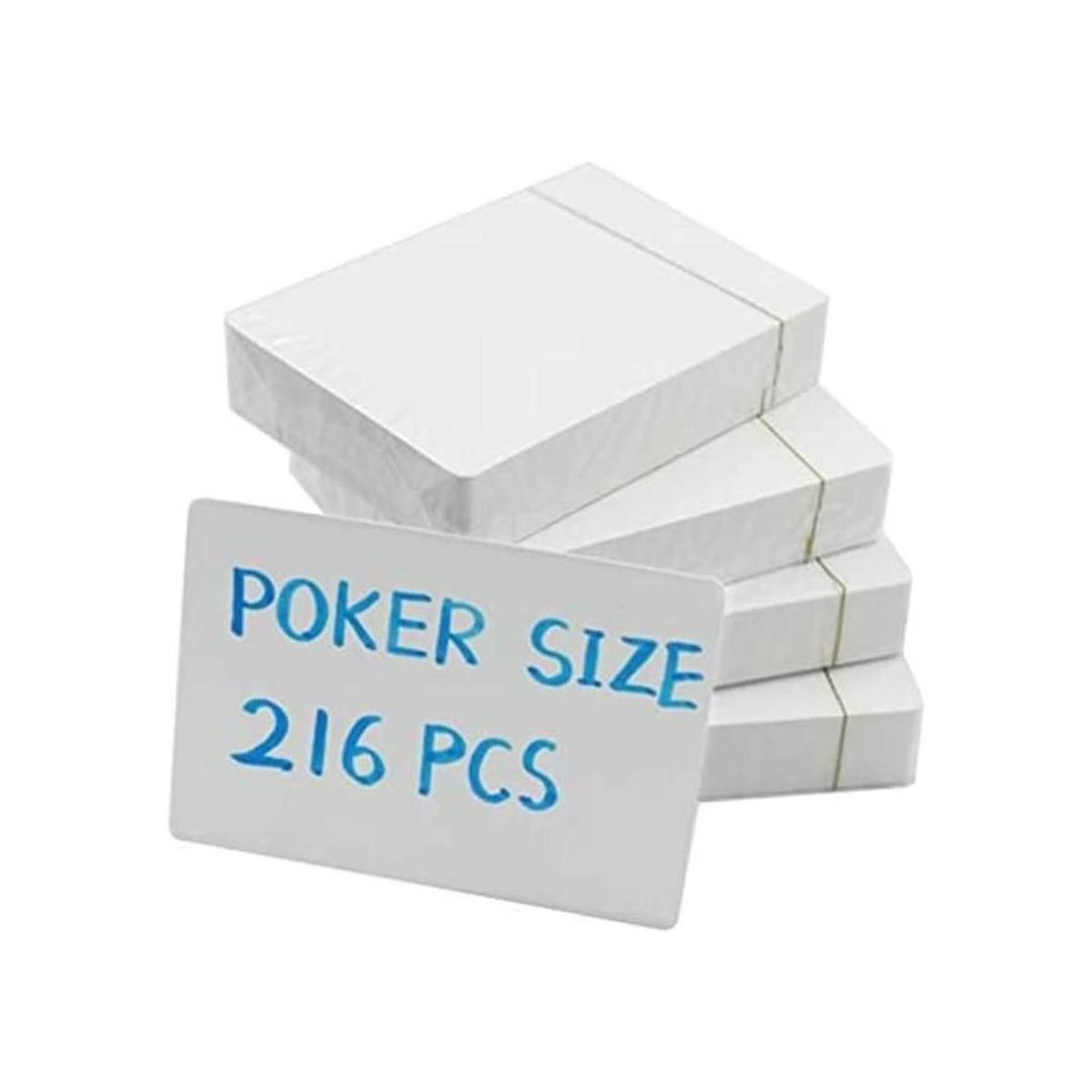 Yuanhe Cartas de juego en blanco para escribir en tamaño