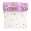 Yuanchuan Golden Star Glitter Tulle Rolls 6 pulgadas x 10