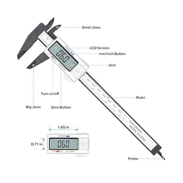 Calibrador digital electrónico calibrador Vernier de_2