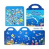 Libros de calcomanías reutilizables para niños 2 juegos