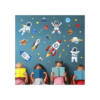 Yovkky Calcomanía de pared de astronauta espacial galaxia