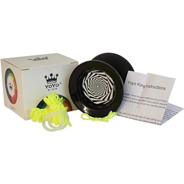 Yoyo King Black Mesmerize Yoyo con eje de rodamiento de_3