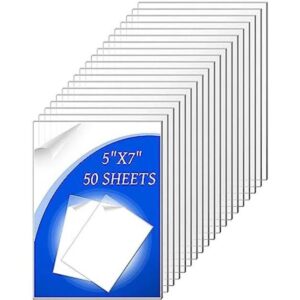 Paquete de 50 hojas acrílicas de 5 x 7 pulgadas letrero
