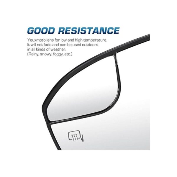 Youxmoto Driver Left Side Heated Mirror Glass Replacement