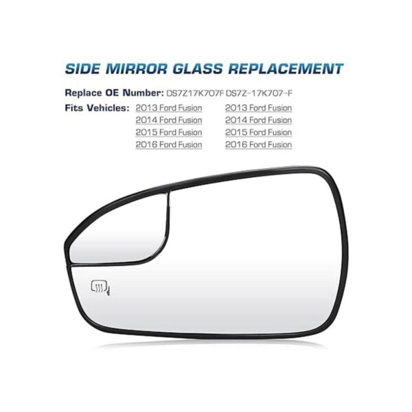 Youxmoto Driver Left Side Heated Mirror Glass Replacement