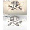 Lámpara de techo semiempotrada de 4 luces moderna lámpara_4