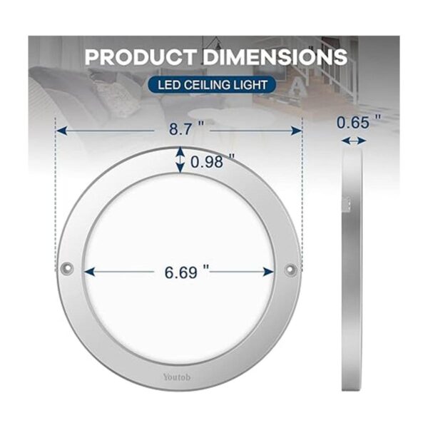 Lámpara de techo LED de montaje empotrado equivalente a_2