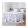 SimpleOpulence Falda de cama 100 lino belga con
