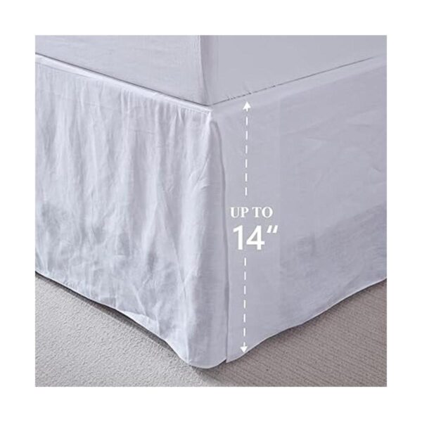 SimpleOpulence Falda de cama 100 lino belga con