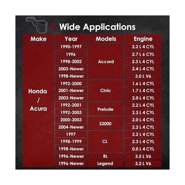 Yoursme Compatible con Honda Acura cigeñal de manivela