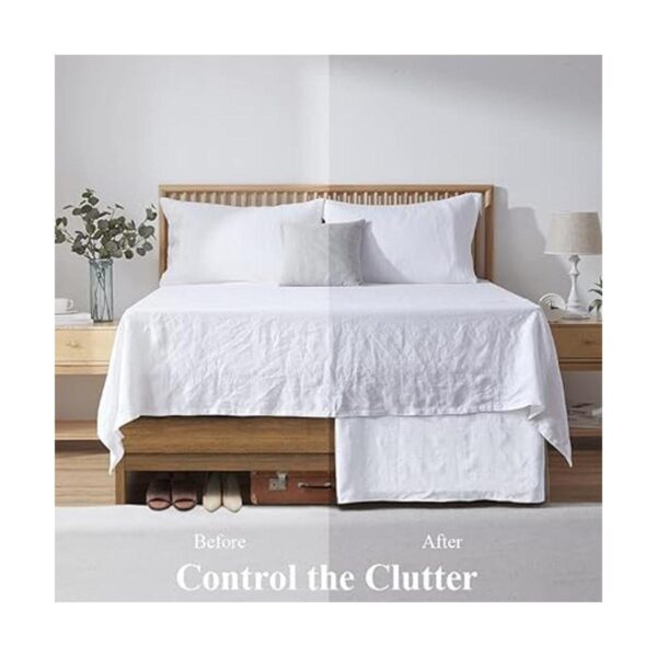 SimpleOpulence Falda de cama 100 lino belga con