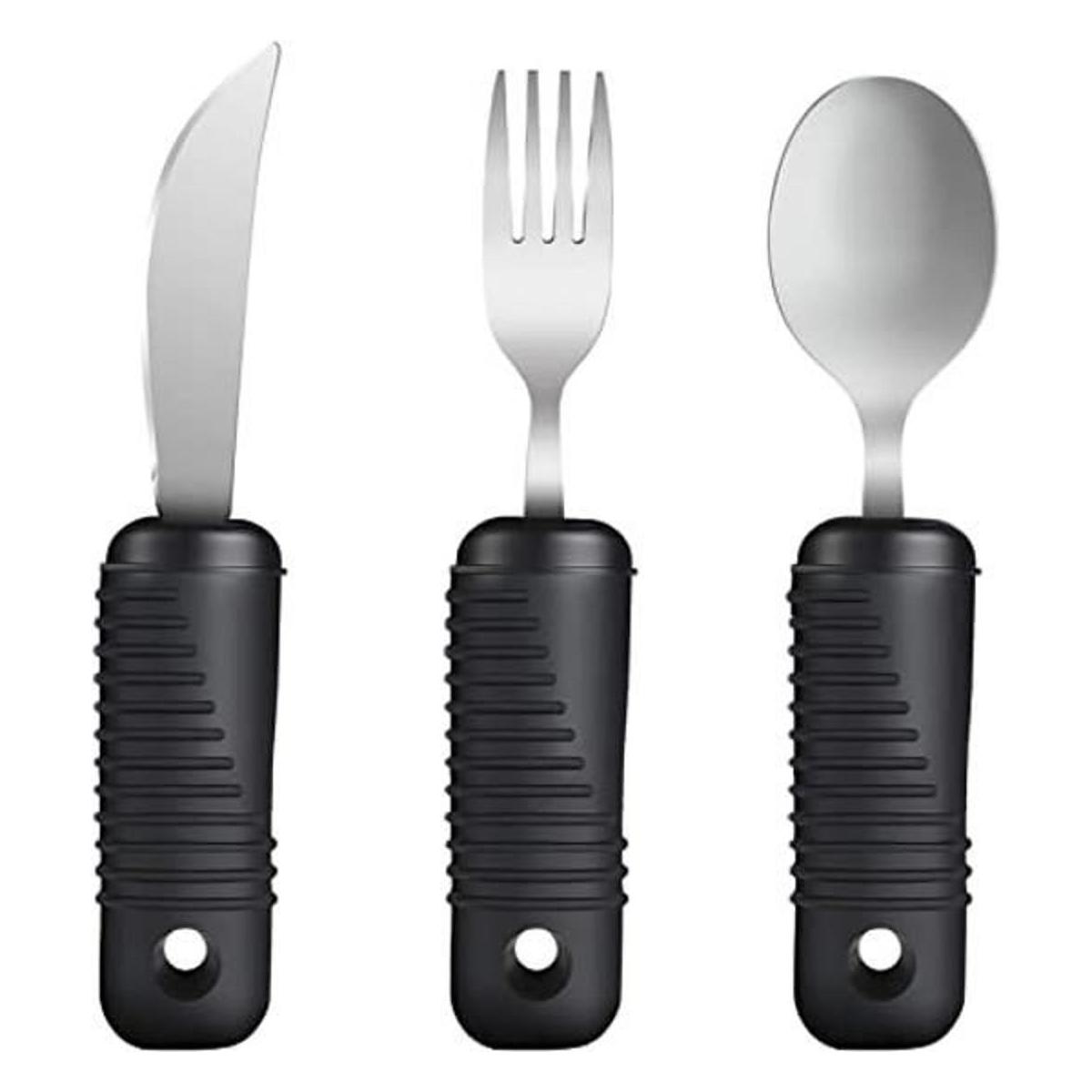 YPC Utensilios adaptativos cubiertos de fácil agarre