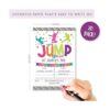 Bounce House Invitación de cumpleaños Cama elástica para_5