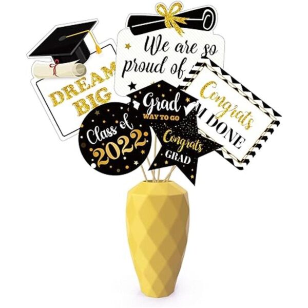 Decoración de mesa para centros de mesa de graduación