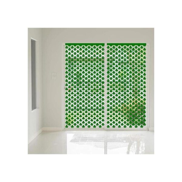 Cortina de papel de trébol verde de la suerte de San_2