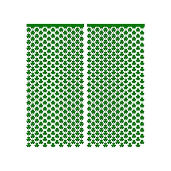 Cortina de papel de trébol verde de la suerte de San_1