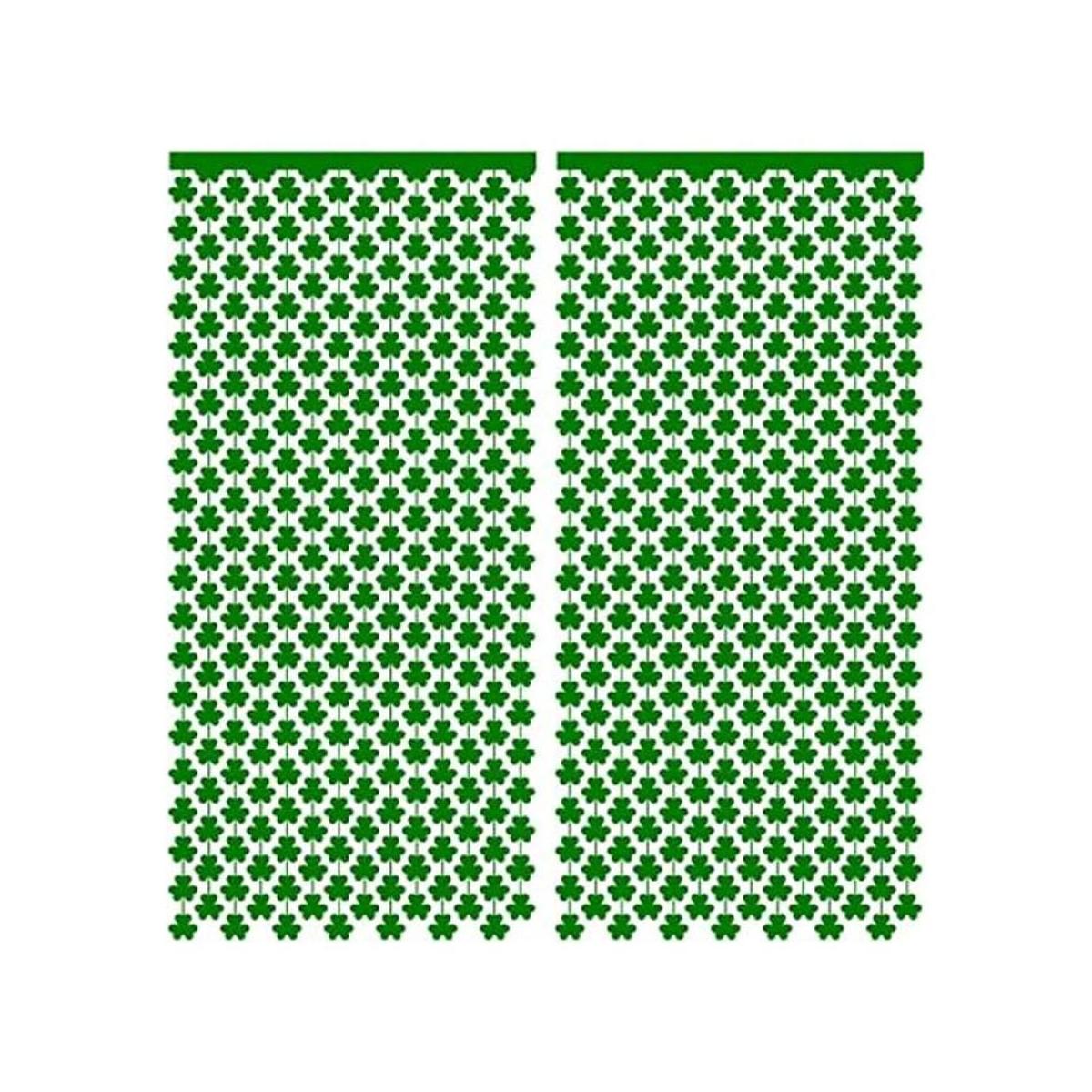 Cortina de papel de trébol verde de la suerte de San