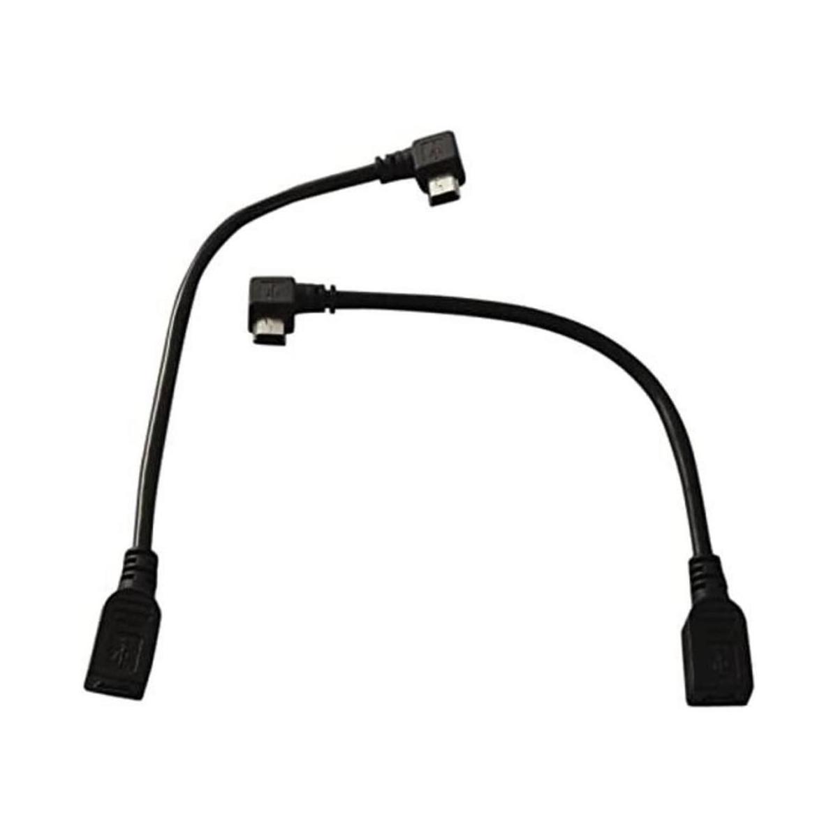 YCS Basics 6 inch USB 2.0 Mini B hembra a izquierda y