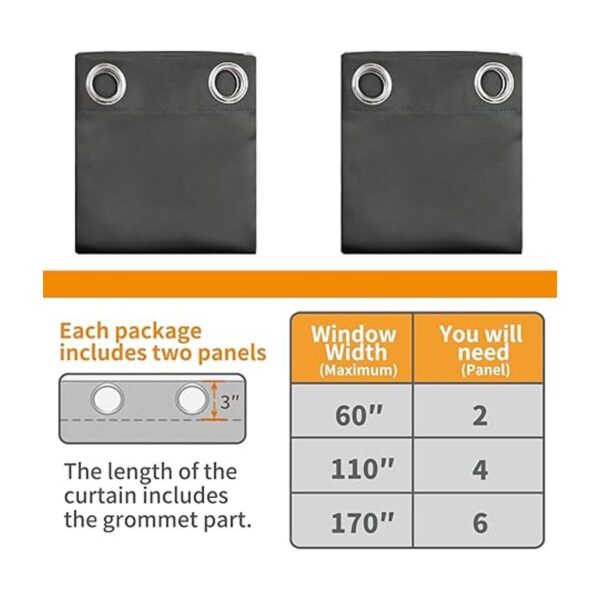 YoungsTex Cortinas opacas para dormitorio con_6
