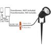 Youngine Lámparas LED para césped de 12 V para exteriores