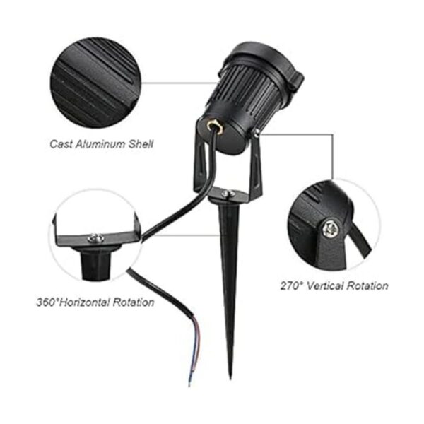 Youngine Lámparas LED para césped de 12 V para exteriores
