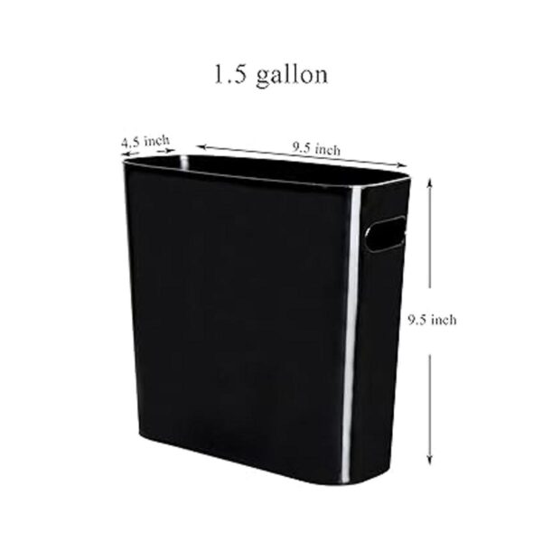 Youngever Paquete de 2 cubos de basura delgados de 1.5_2