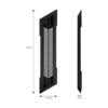 Younik Soporte vertical para PS4 Slim rejillas de_4