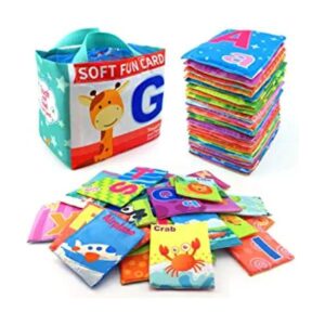 26 tarjetas suaves del alfabeto con bolsa de