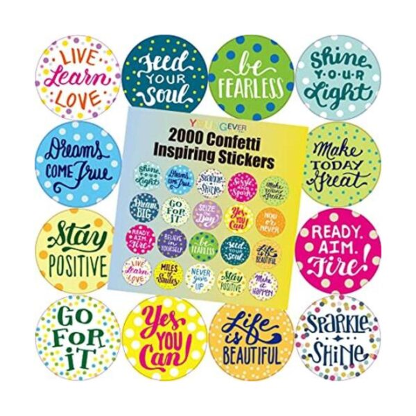 Youngever 2000 pegatinas motivadoras inspiradoras de_1