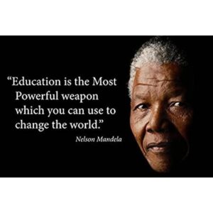 Póster de cita de Nelson Mandela de 24 x 16 pulgadas_1