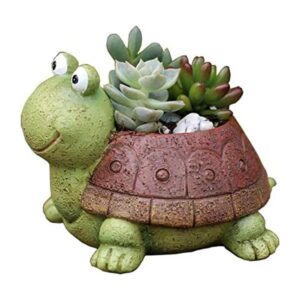 Youfui Maceta en miniatura de resina para suculentas