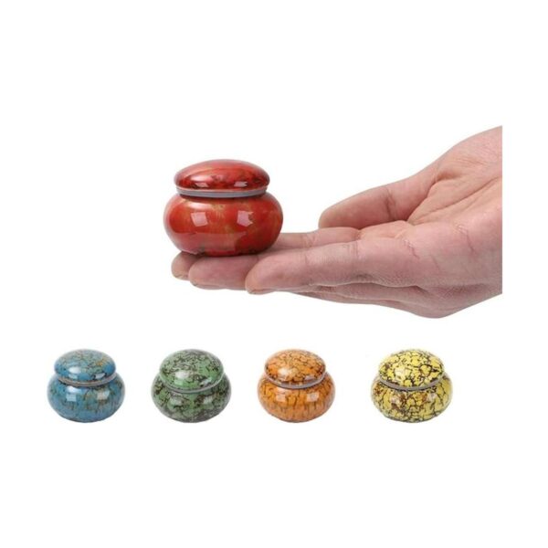Urna pequeña para cenizas humanas urna artesanal de 1.6