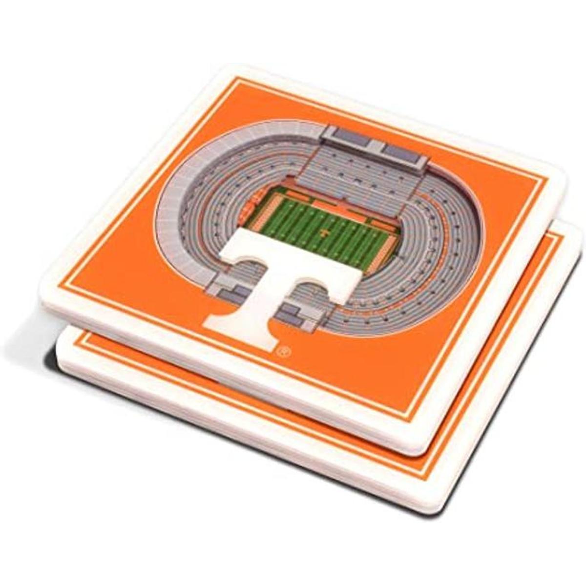 YouTheFan NCAA EstadiumView Posavasos de 4 x 4 pulgadas 2