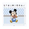 Telón de fondo de vinilo azul claro de Mickey Mouse para_3