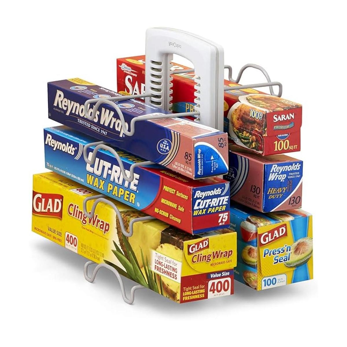 YouCopia WrapStand Organizador de caja de cocina tamaño
