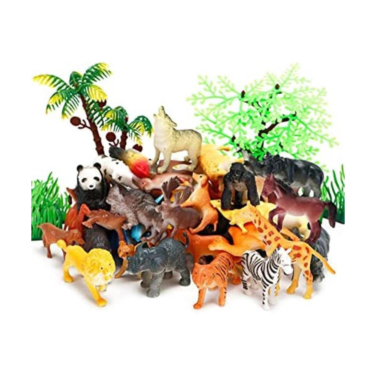 Juguetes de figuras de animales 52 piezas pequeñas mini