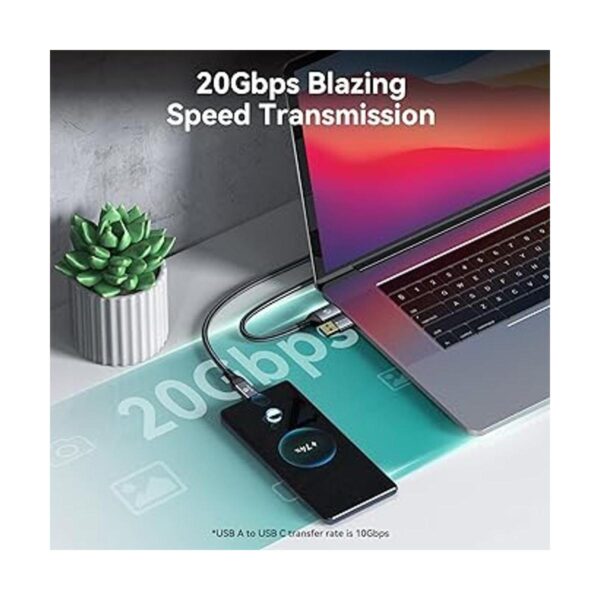 Yottamaster Cable USB C a USB C 20 Gbps 100 W_2