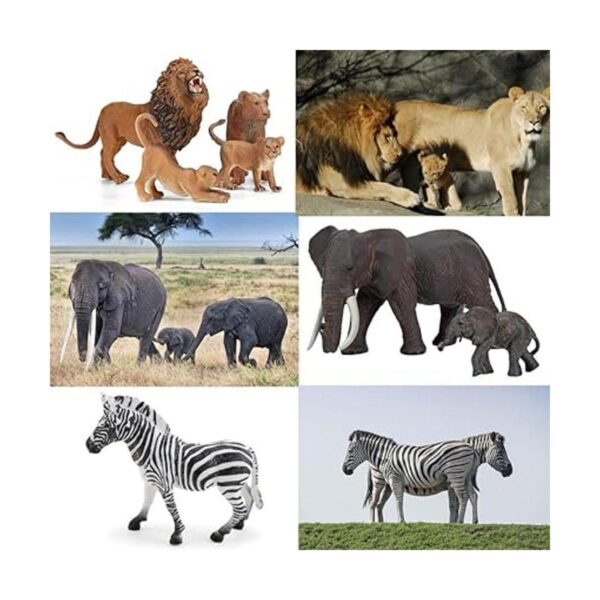 Figuras de animales del zoológico Safari 14 piezas_2